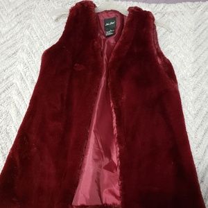 Faux fur vest